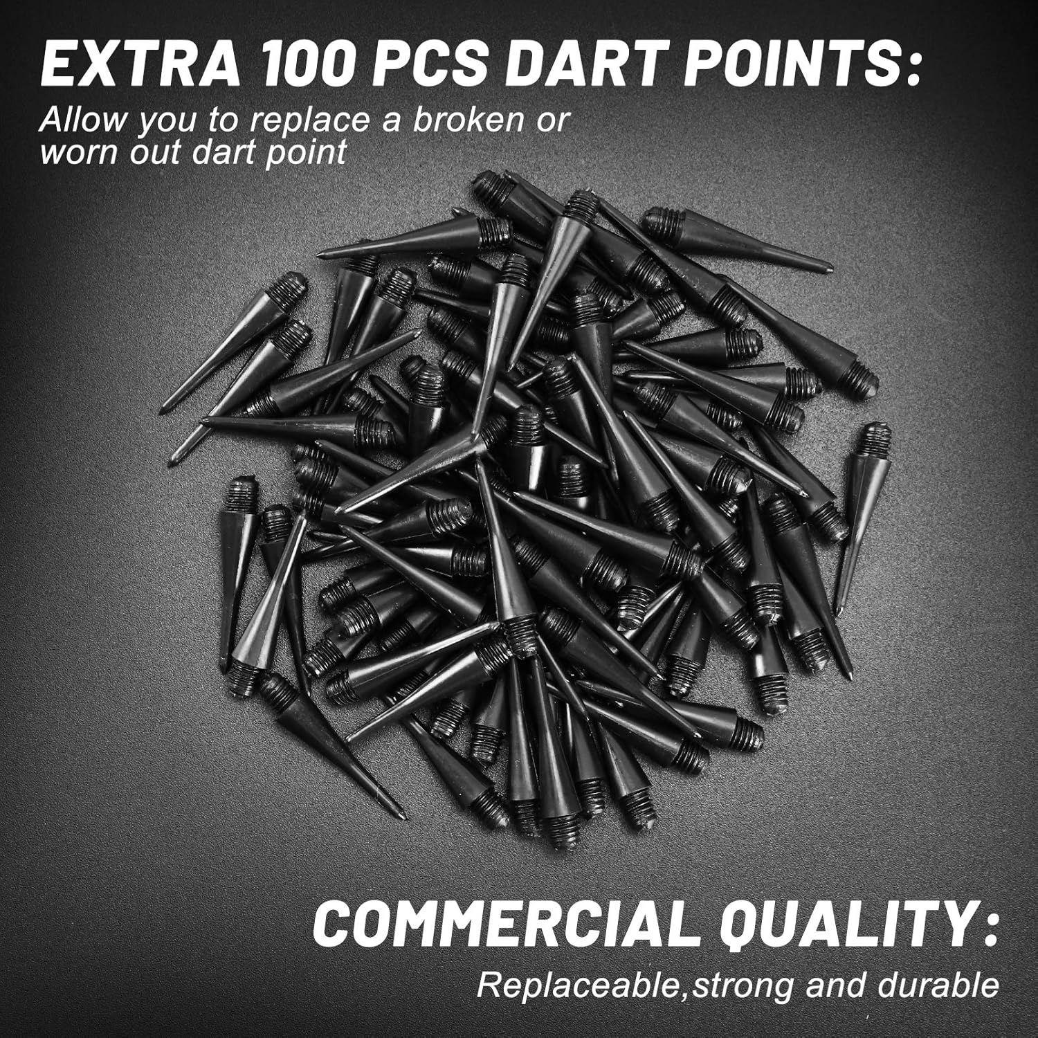 Soft Tip Darts, Bar Dart, Plastic Tip Darts Set, Attach Extra 100 Black 2BA Replacement Tips, Soft Tip Darts for Electronic/Plastic Dartboard — image 6