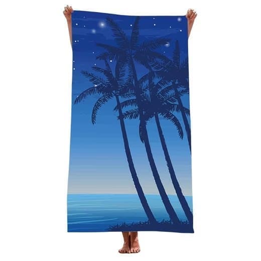 XXL Microfiber Beach Towel, Quick-Drying Lightweight Bath Towel for Beach, 70 × 140 cm