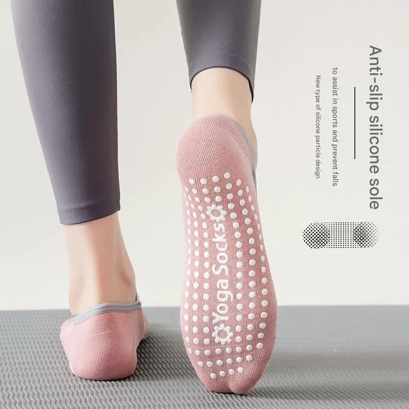 3-Pack White Anti-Slip Yoga Socks - Grippy Pilates Dance Fitness Socks with Silicone Grip for Women — image 3