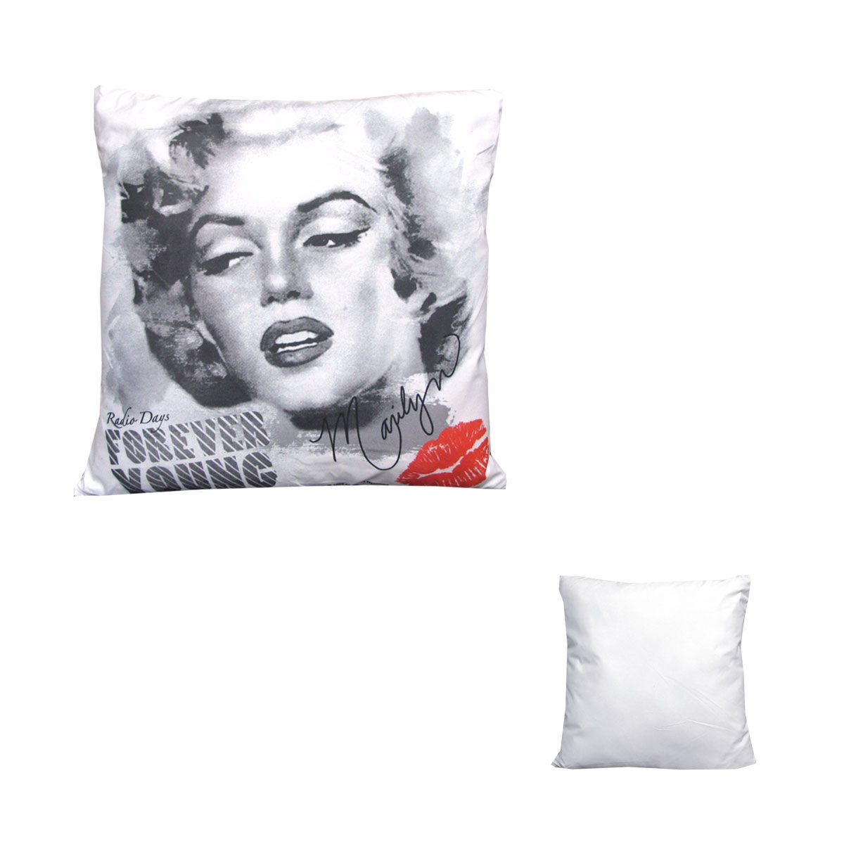 Marilyn Monroe Forever Young Square Filled Cushion 43 × 43 cm
