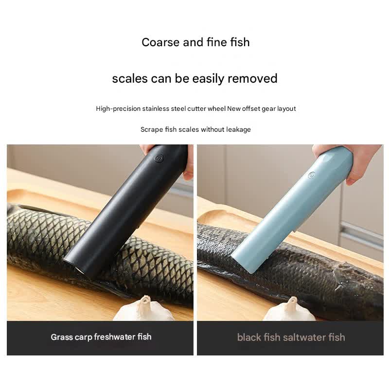 Electric Fish Scaler - Waterproof, Stainless Steel, Brushless Motor, Infinitely Variable Speed(blue) โ image 2