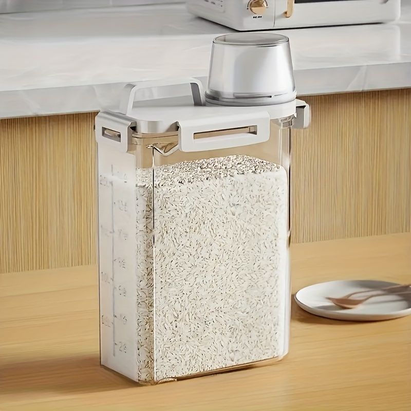 Airtight Food Containers Food Storage Containers With Lids Kitchen Storage - White - Size 1800ML — image 2
