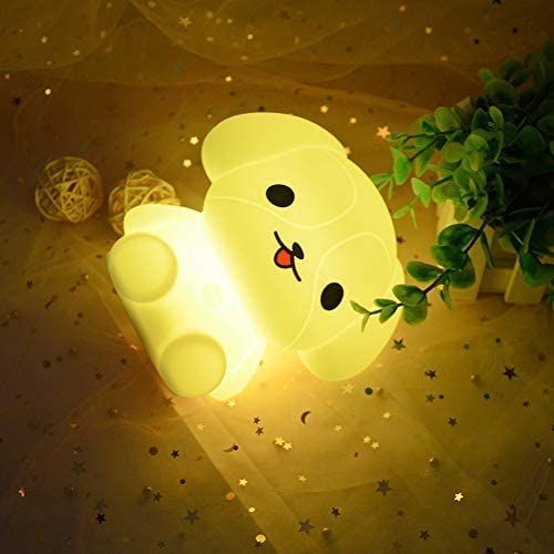 Bedside Lamp for Kids, Baby Nursery Lamp for Breastfeeding Safe, Break Resistant, Adjustable Control + Touch Control - Dog — image 2