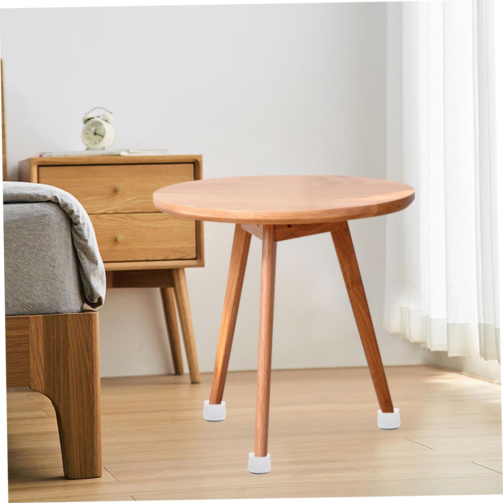 4pcs Chair Leg Floor Protectors Silicone Felt Furniture Pads Non Slip Covers to Scratch and Reduce Noise — image 3