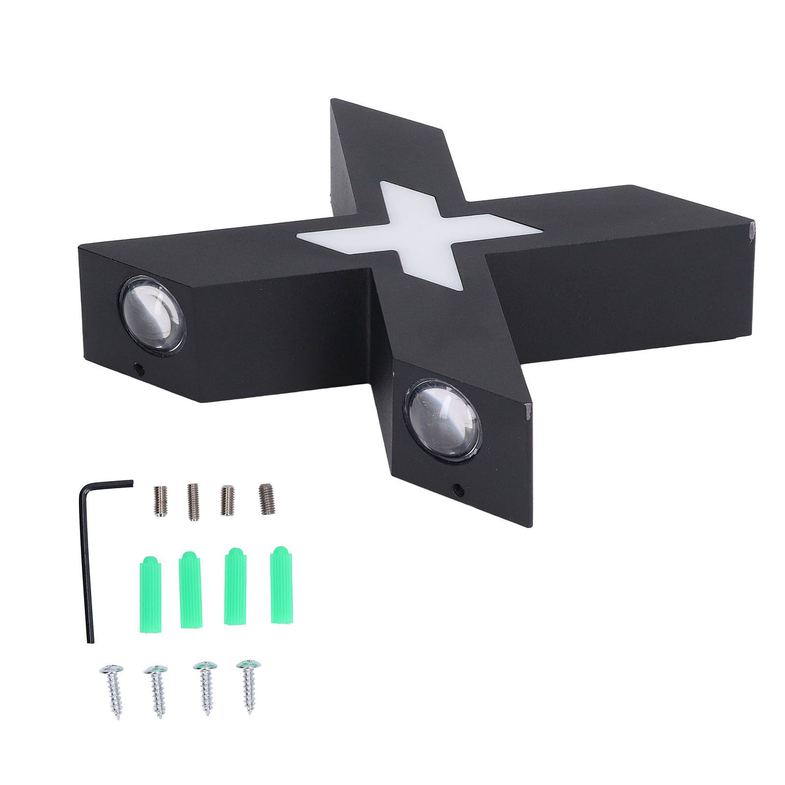 Wall Light IP65 Waterproof X Shaped 7W Aluminum Wall Mount Lamp for Corridor 85‑265V — image 3