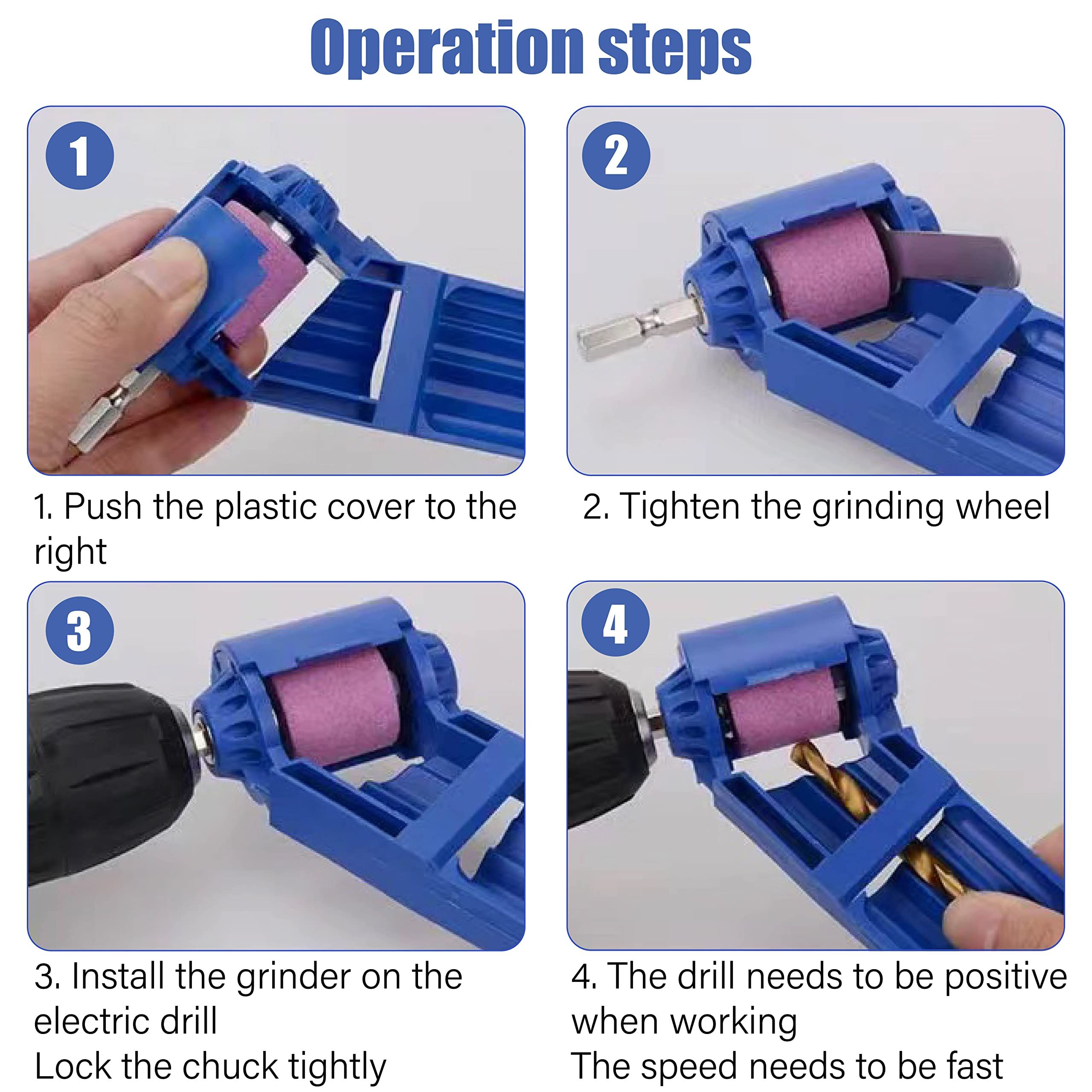diamond drill bit sharpener twist drill grinder grinding tool drill bit high hardness sharpener diamond hand drill sharpening tool — image 3