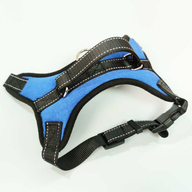 YOBI bear Dog Harness Retractable Vest Cloth Blue K10 chest strap XS