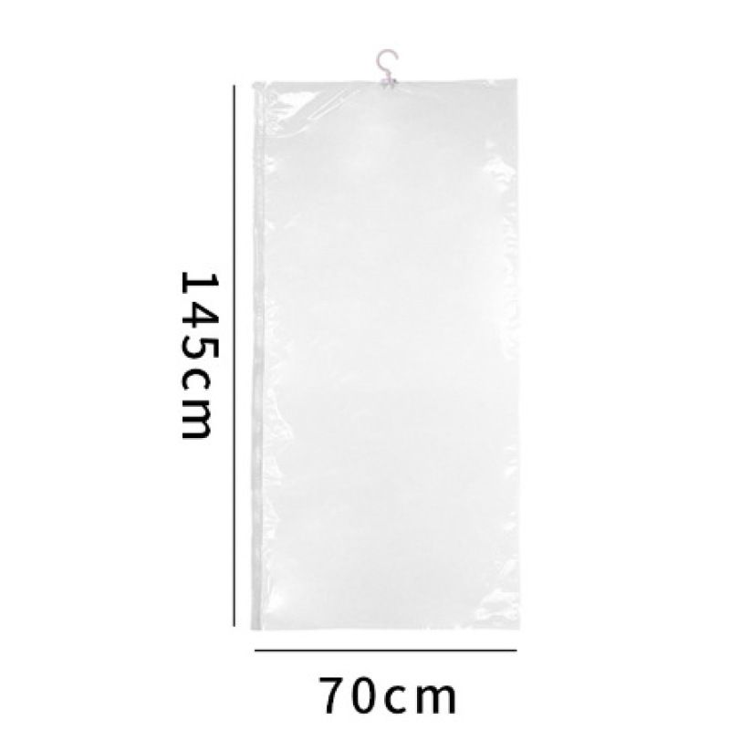 Hanging Vacuum Storage Bags Space Saver Bags for Clothes, 4 PackVacuum Seal Storage Bag for Suits, Coats or Jackets — image 5