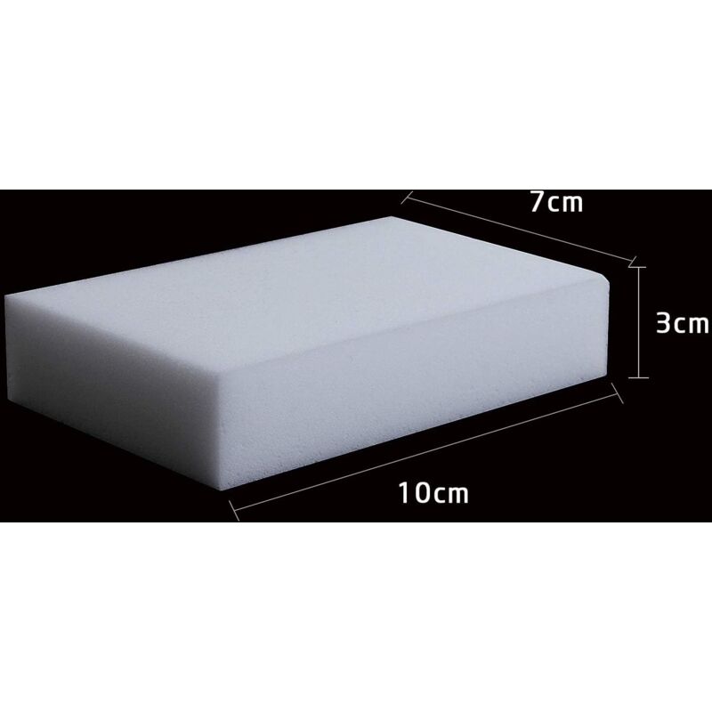 Magic Sponges, 50 pcs Melamine Cleaning Sponge - Magic Eraser For Bathroom, Pool, Kitchen, Floor, Wall - White 10 × 7 × 3Cm — image 2