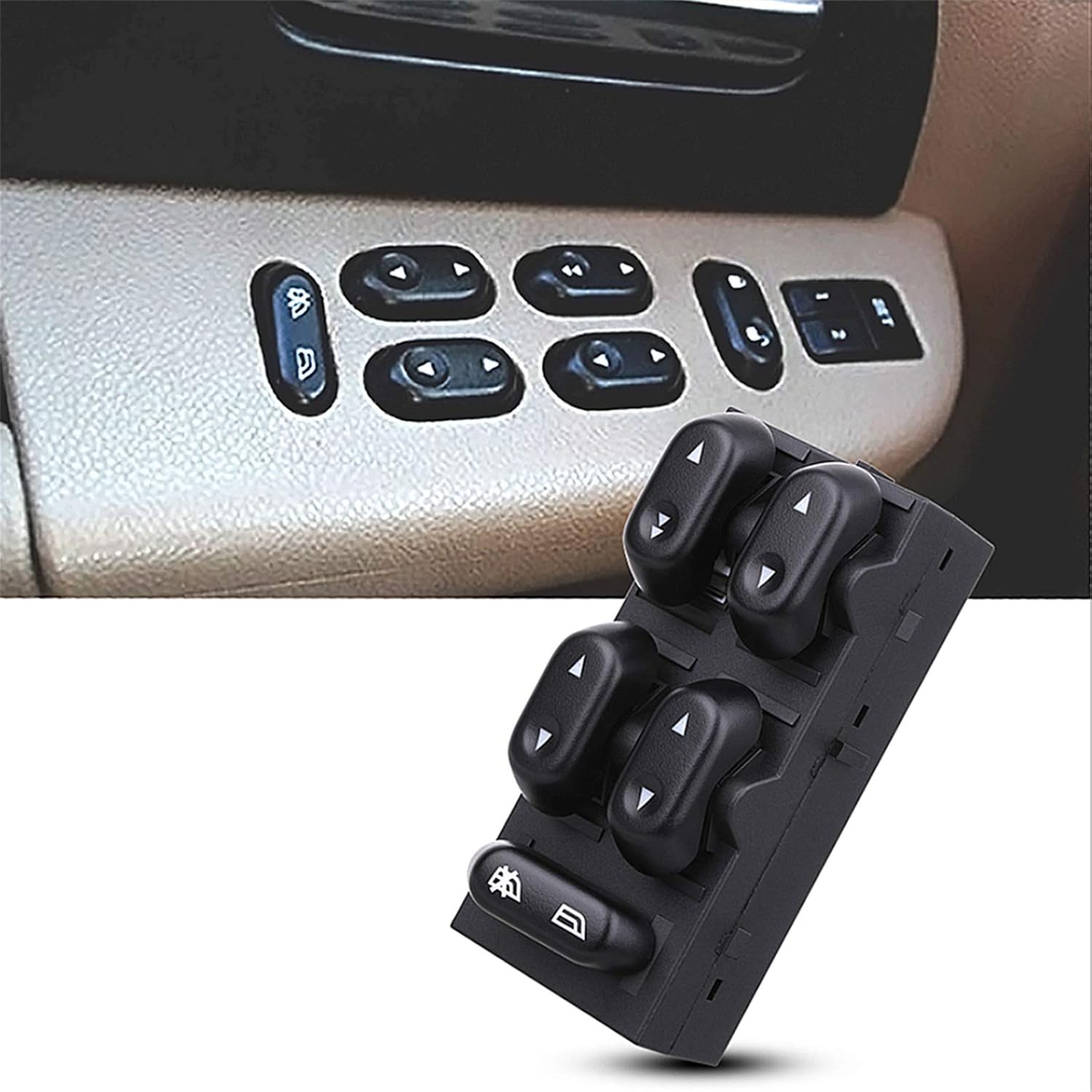 Power Window Control Switch Master Door Button Compatible with 2003-2008 Ford Crown Victoria/F150/Expedition, 06-08 Lincoln Mark LT, 03-08 Mercury Grand — image 6
