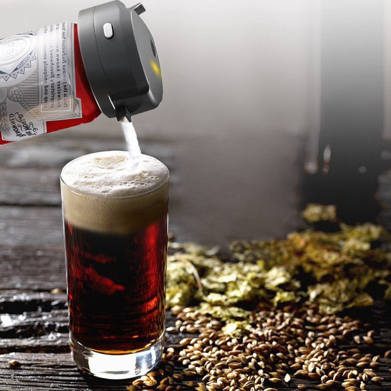 Portable Ultrasonic Beer Foam Maker - Clip-On Canned Beer Dispenser for Creamy Head - Battery Operated Bar Accessory — image 6