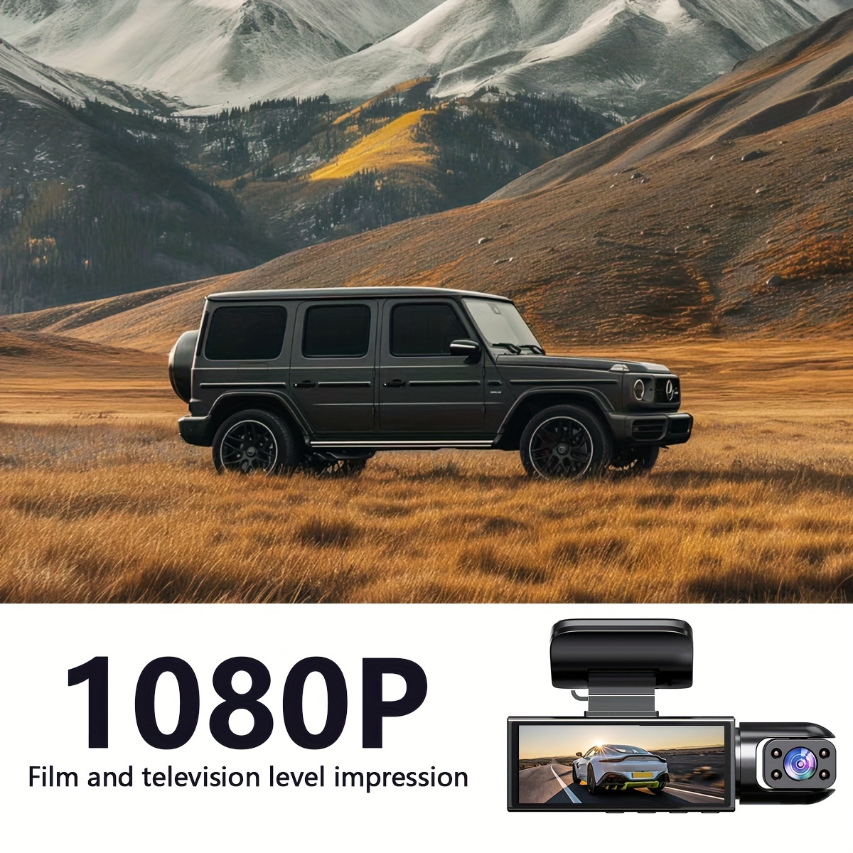 Super Memory Triple Cam Dash Cam! 32GB storage + 1080P HD triple lens, 170° panoramic coverage of front, cabin, and rear, 24/7 protection for your safe journey — image 6