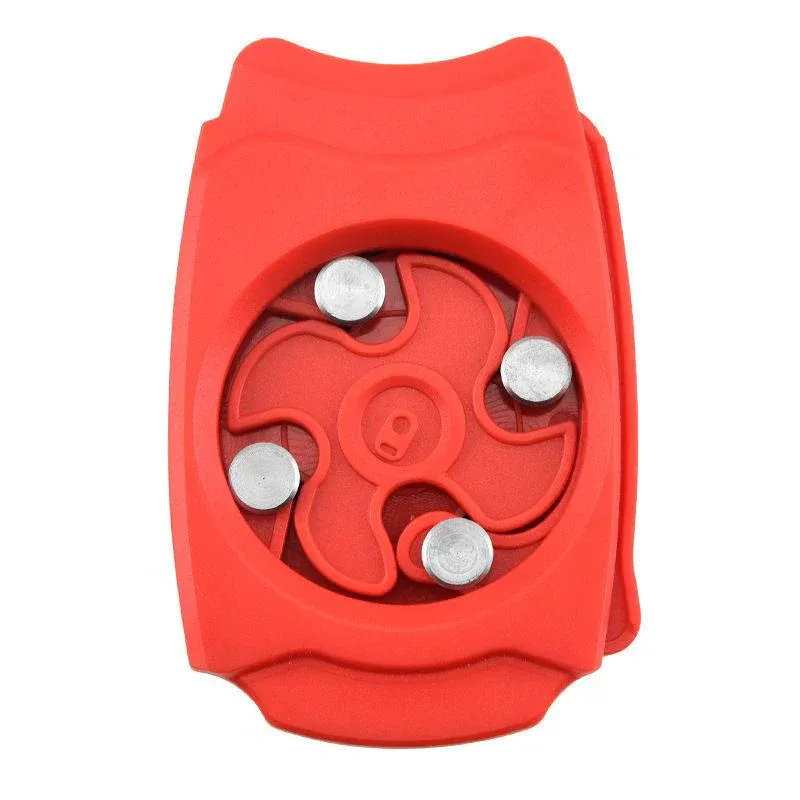 Topless Can Opener Manual Kitchen Tool for Beer Soda and Tin Bottles - Red