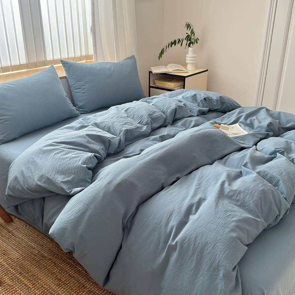 Hotel Soft Microfiber Duvet Cover Set-2000TC Quilt Cover Set & Pillowcases -1 Donna Cover Zipper Closure & 1 x Pillowcases-Breathable Bedding - Wrinkle, Fade — image 3
