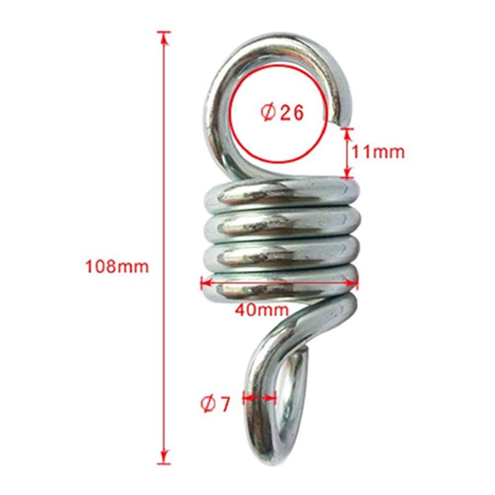2 pcs Heavy Duty Spring Hammock Chair Spring Porch Swing Springs Hook Suspension Swing Extension Spring for Hammock, Boxing Bag — image 2