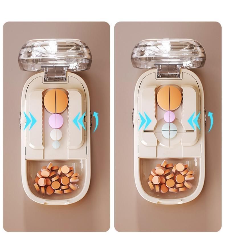 2pcs Cream White Pill Cutter (1/2 & 1/3 Cutting) — image 5