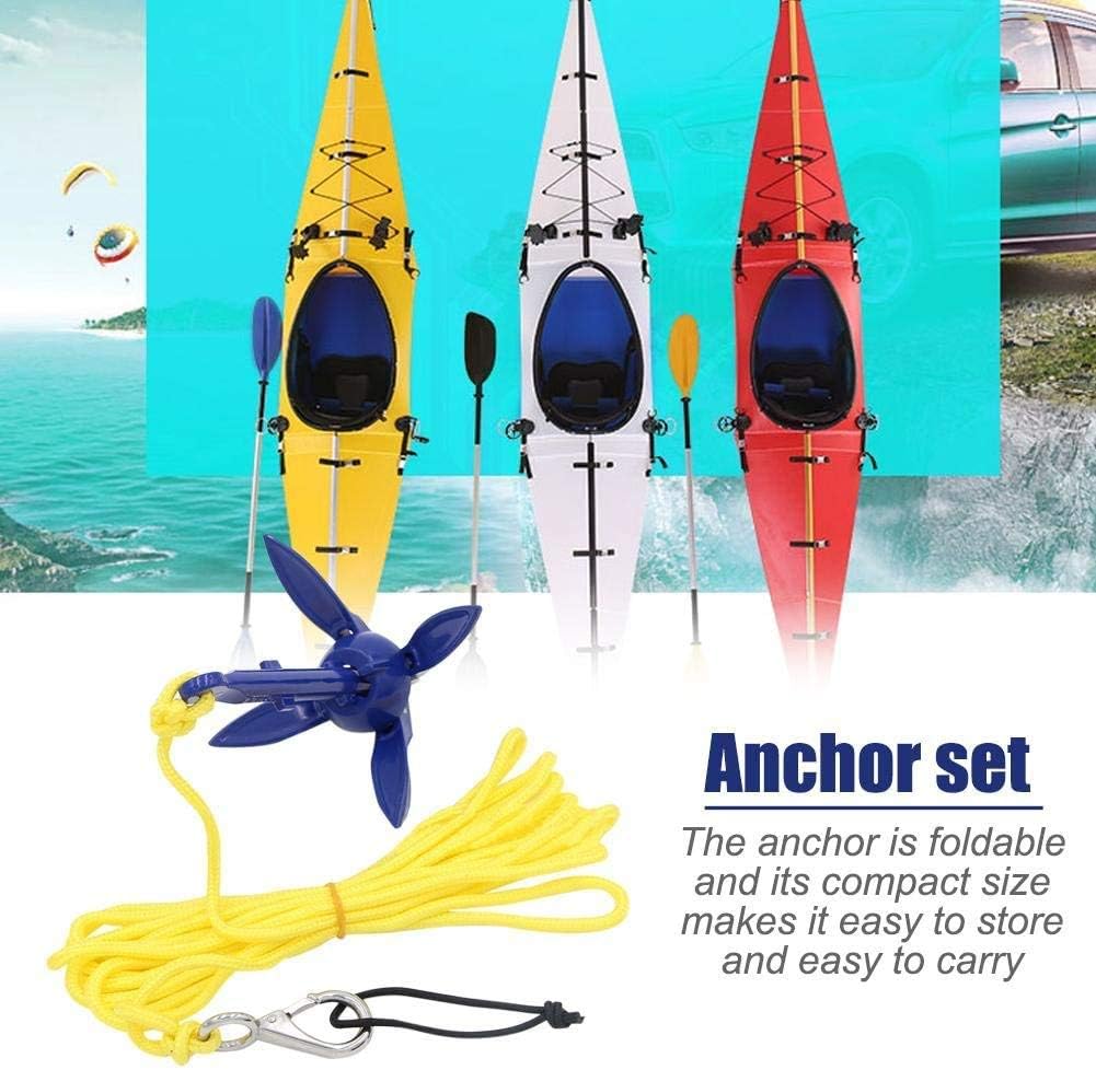 Kayak Anchor Kits 0.53lb (240g) Portable Folding Buoy Kit Canoe Raft Boat Sailboat Fishing Complete Grapnel for Small Boats, Kayaks Etc — image 2