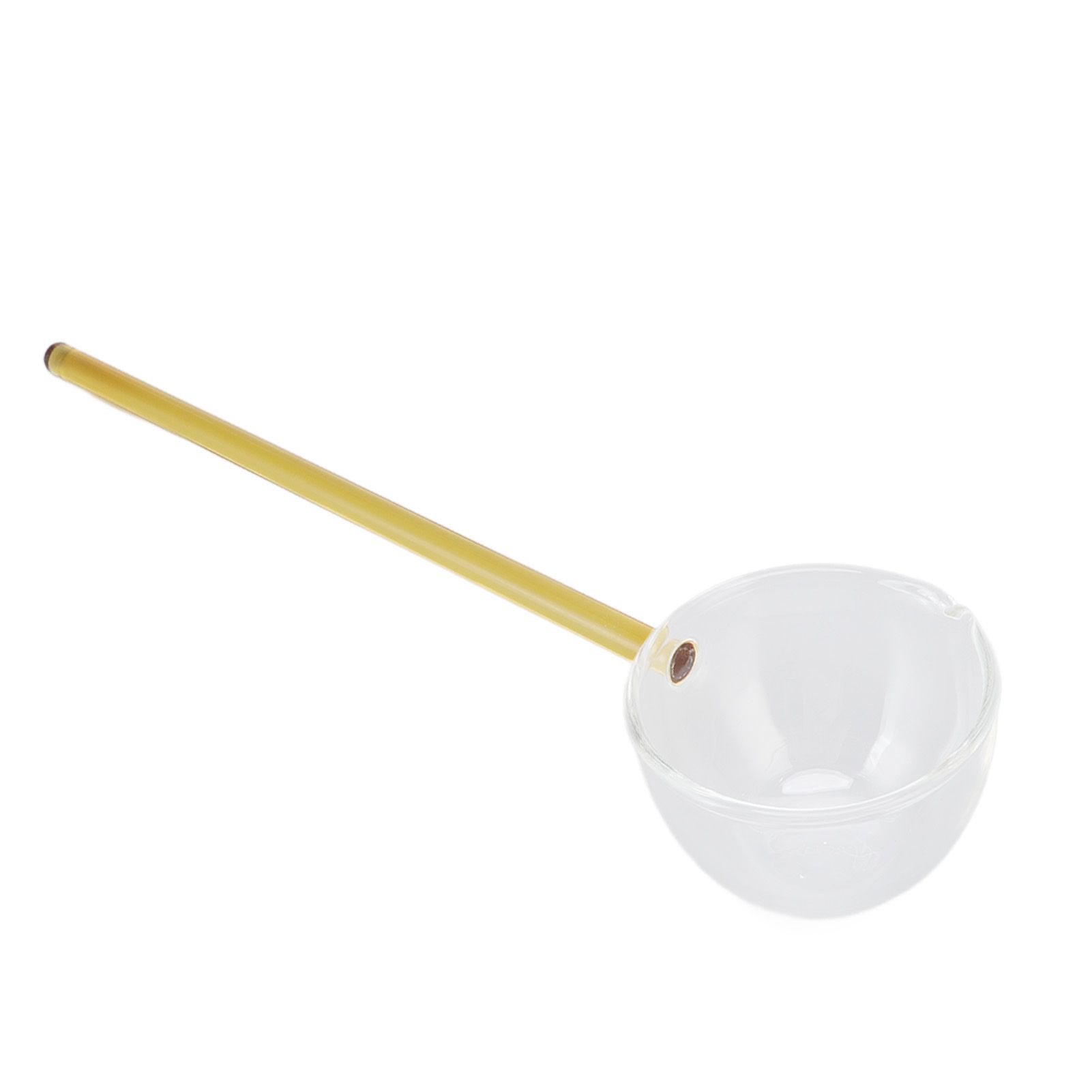 Glass Stirring Spoon High Temperature Resistance Simple 100ML Mixing Spoon Coffee Tea Spoon for Restaurants Home Yellow โ image 6