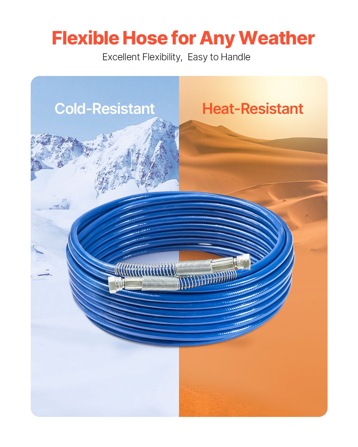 50ft Airless Paint Sprayer Hose 1/4 in Universal Airless Paint Spray Hose โ image 4