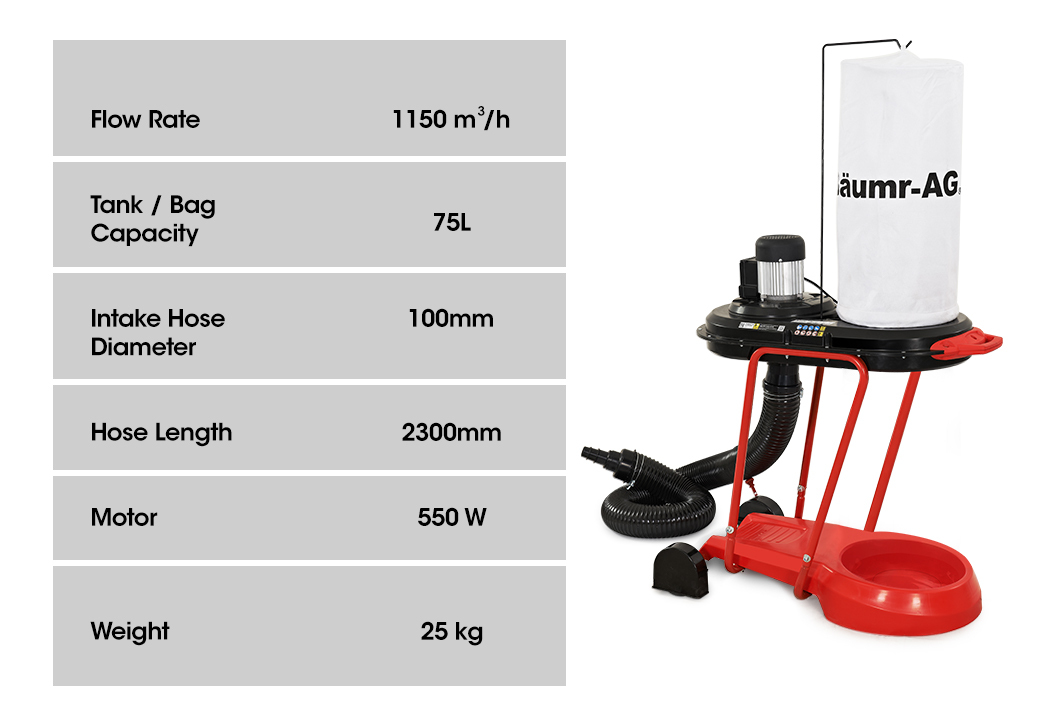 Baumr-AG Dust Collector Extraction Cyclone Woodworking Portable Catcher Workshop โ image 6