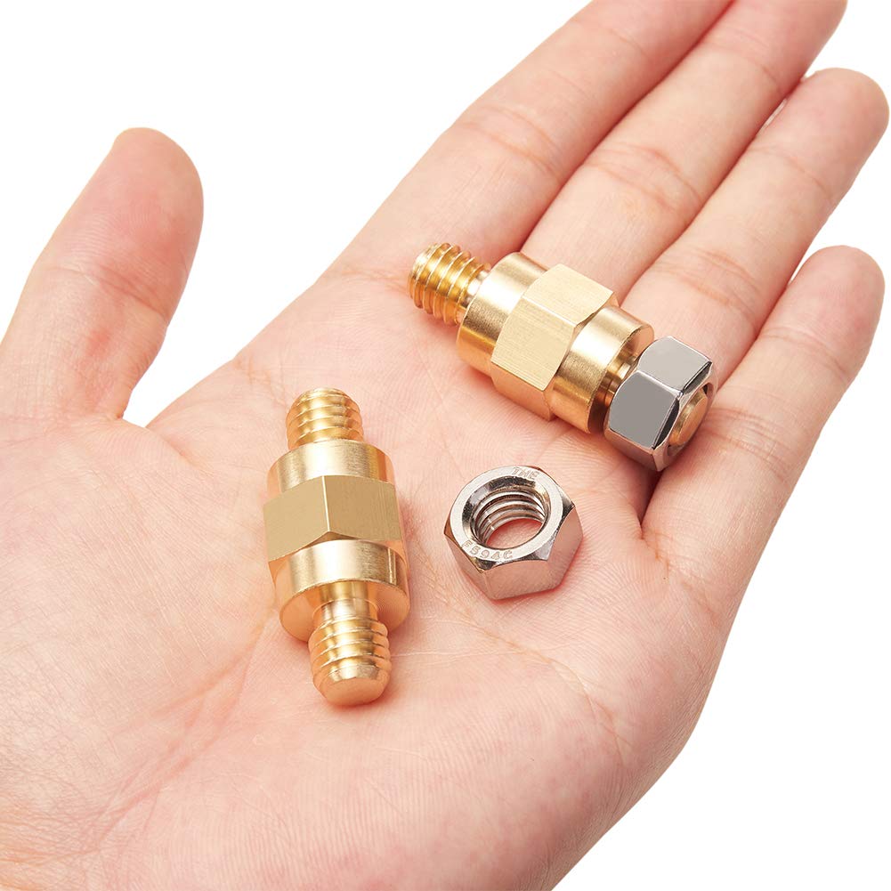 Side Post Battery Terminal Bolt Compatible with GM and Other Accessories to Battery,Standard Battery Post Stud Extender Screws 3/8 16 Stud Bolts,Pack of 5 โ image 2