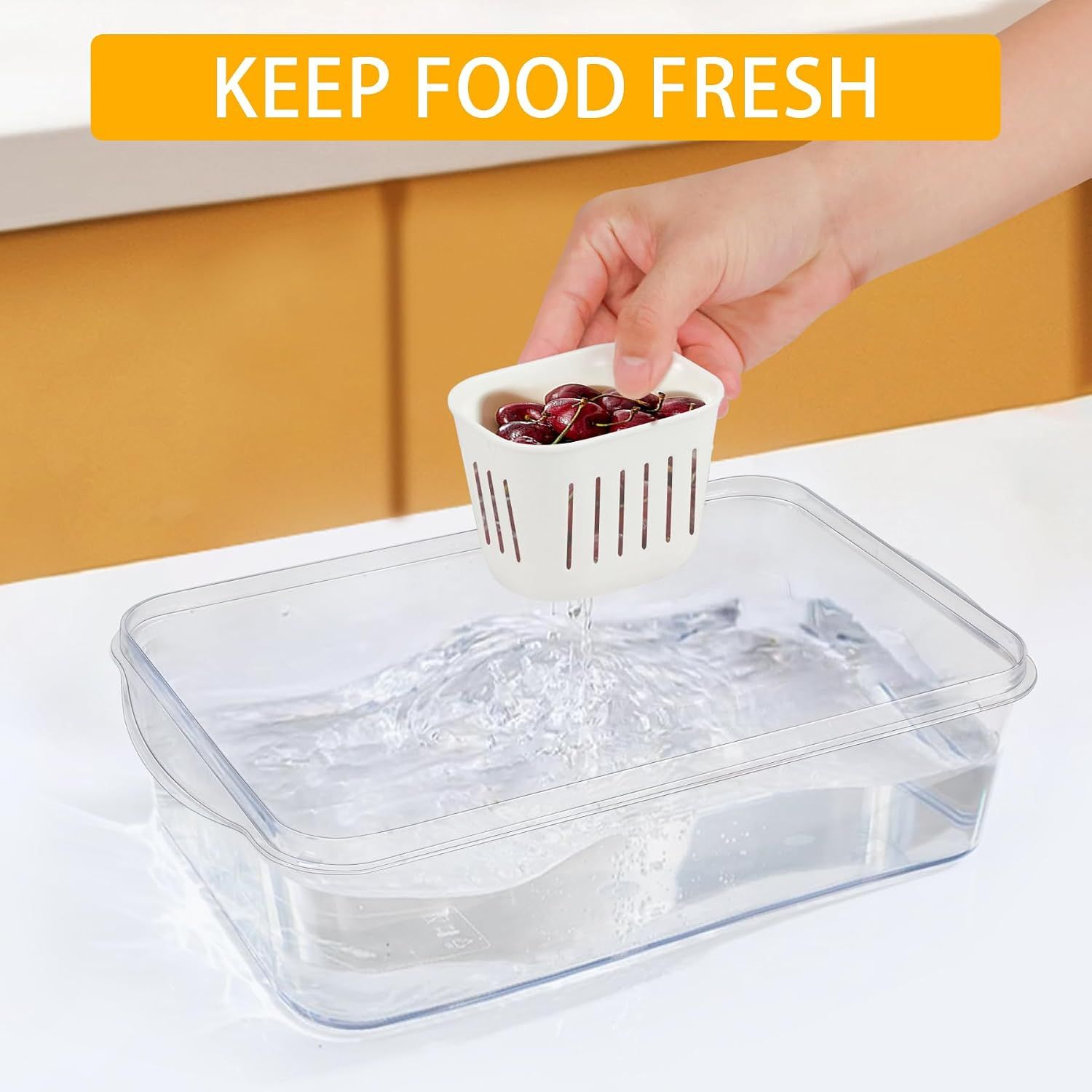 Snackle Box with Lid 8 Compartments for Snacks and Fruit — image 6