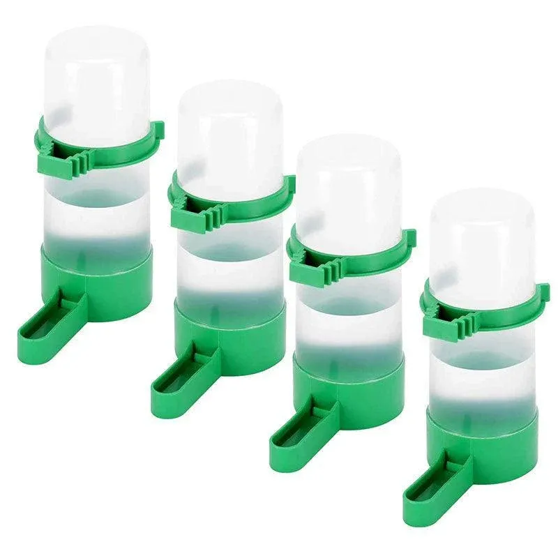 4Pcs/Set Drinker Food Feeder Water Clip For Cage Bird Parrot Cockatiel Budgie Au — image 2