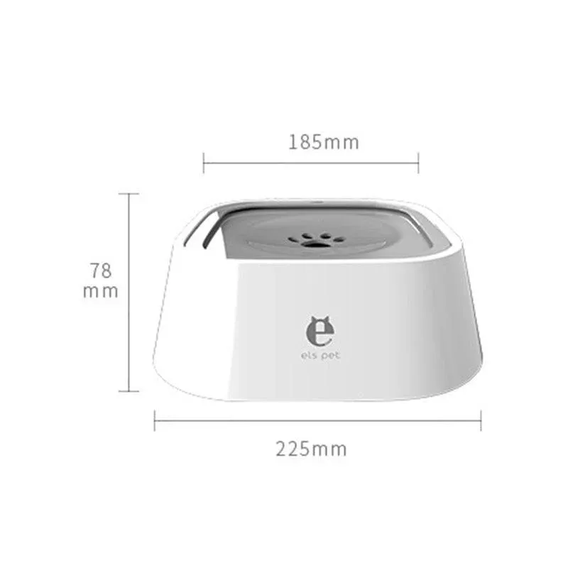1.5L Pet Water Bowl No-Spill Design Slow Drinking Feeder with Non-Slip Base - Blue โ image 5