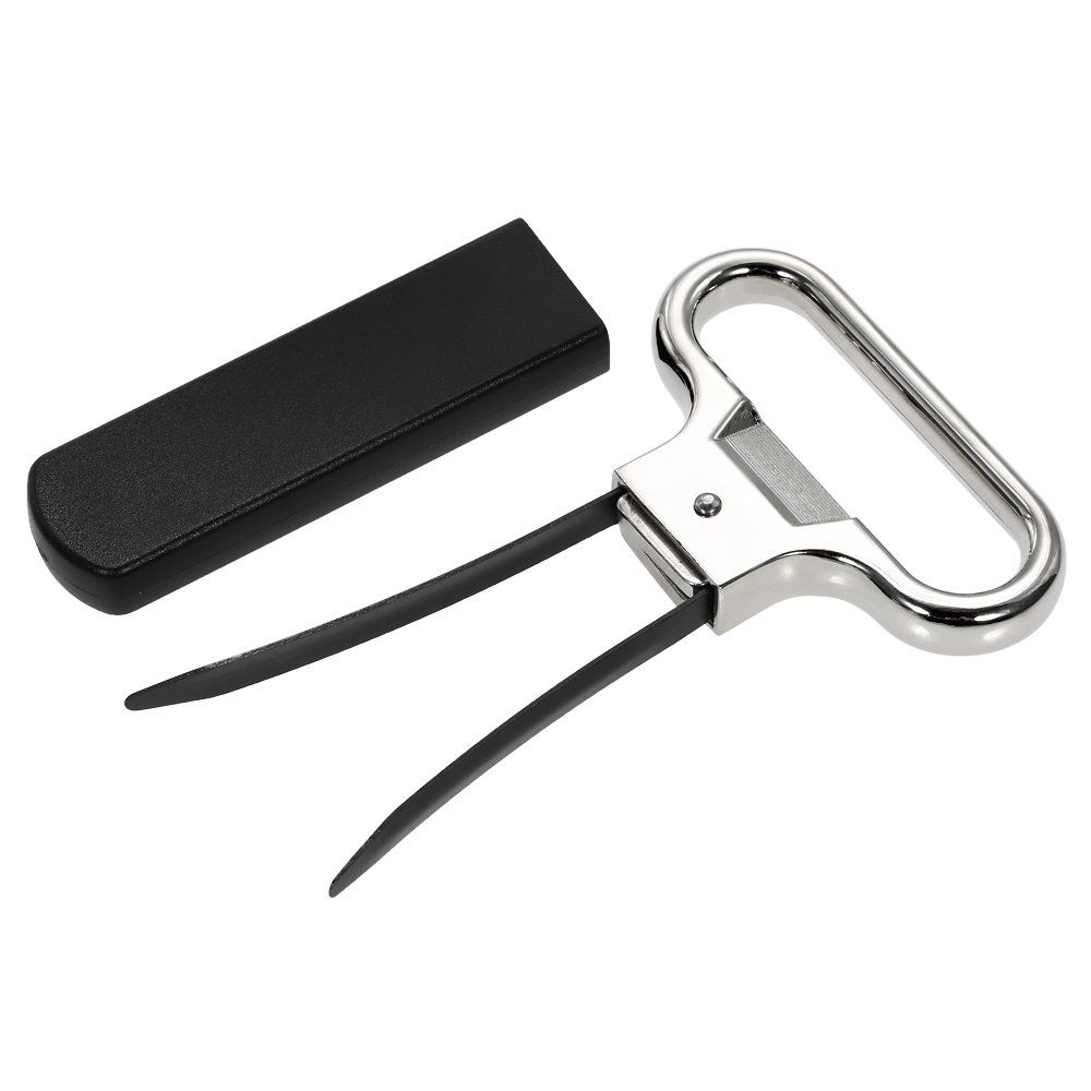 Wine Opener Corkscrew Wine Bottle Opener Two-Prong Cork Puller Bottle Opener for Damaged Cork Old Wine Corkscrew Remover