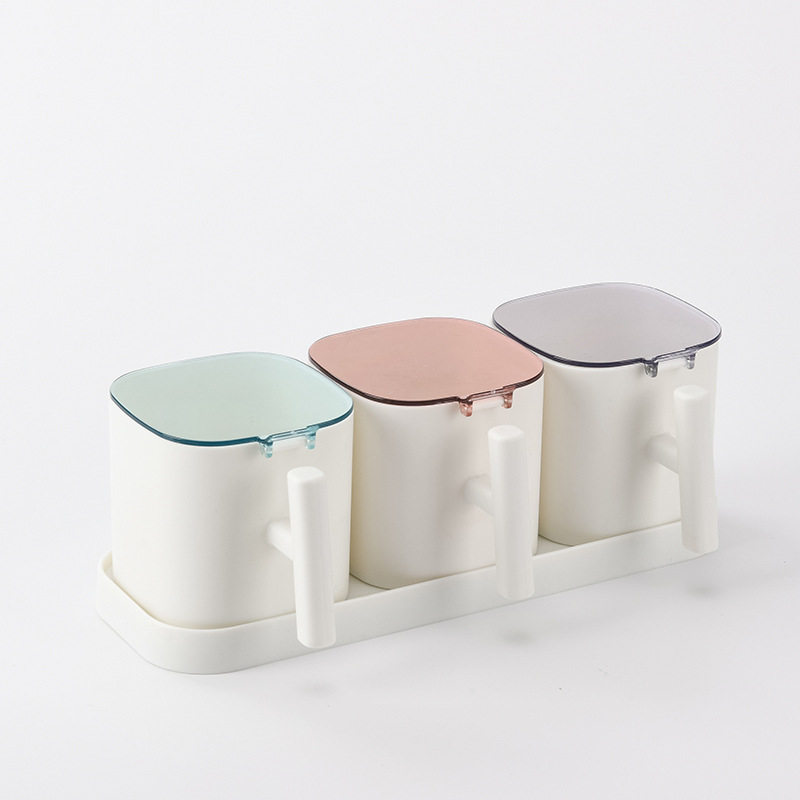 Plastic Herb Storage Container with Airtight Lids and 3 Compartments for Fresh Herbs, Vegetables and Fridge Organisation