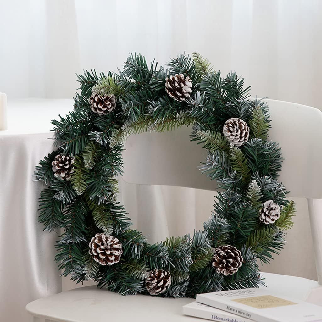 Christmas Garland Decor, Artificial Christmas Wreaths for Front Door, Christmas Window Garland Door Decorations Winter Ornaments โ image 4