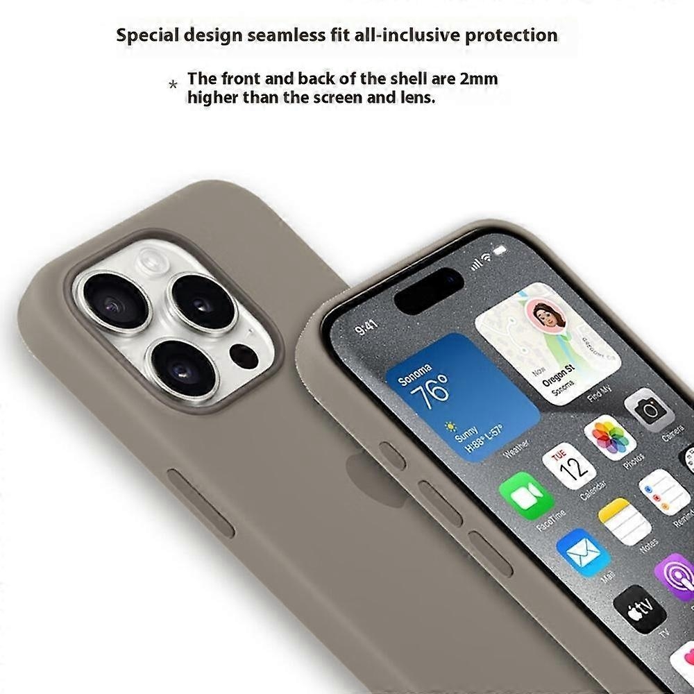 Compatible with iPhone 15 Pro Case MagSafe Liquid Silicone Back [Induction Popover] - Perfect Baby Blue_MGF Baby Blue — image 2