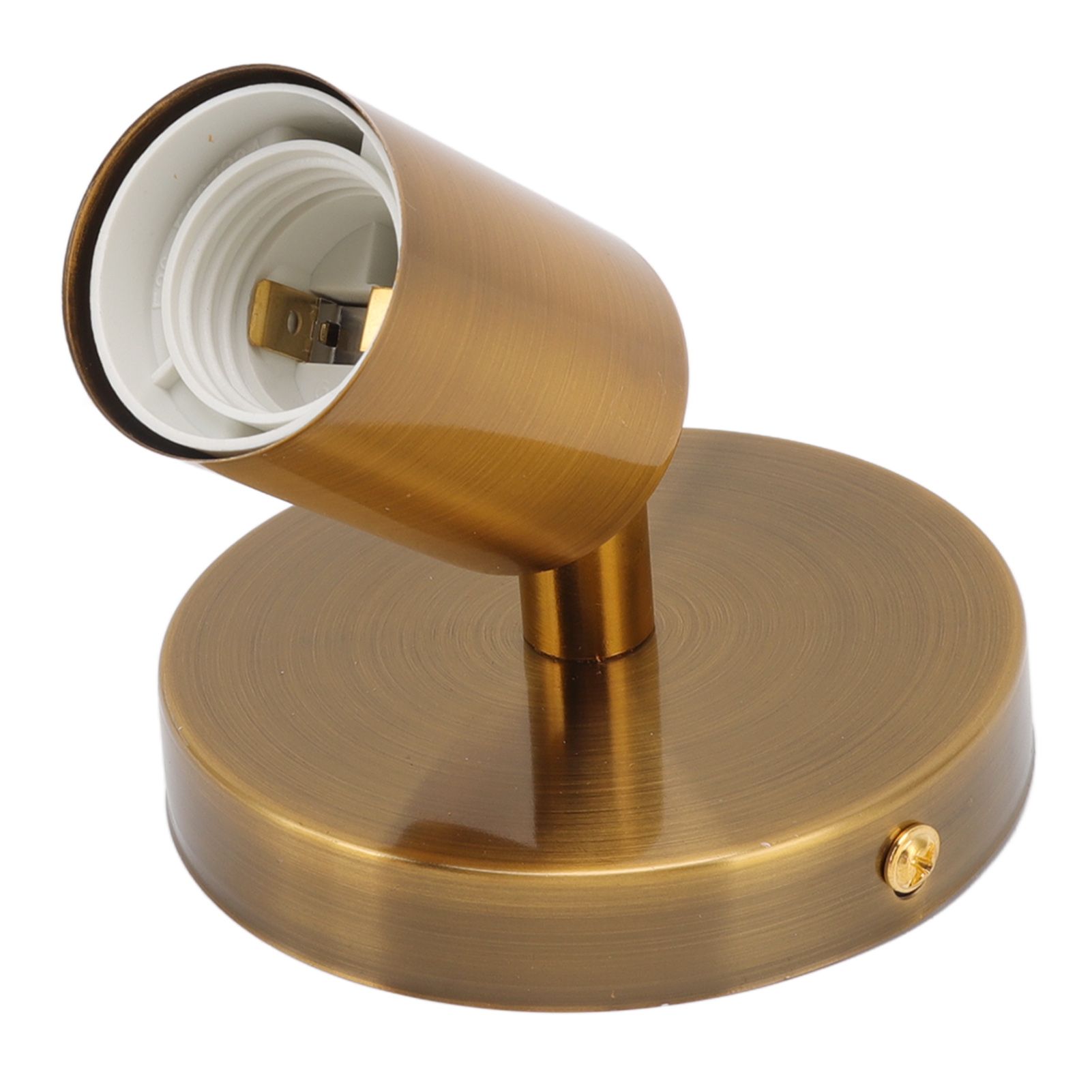 E27 E26 Wall Lamp Base 180 Degrees Up and Down Adjustable Iron Decoration Bulb Socket for Bedroom Living Room Gold โ image 4