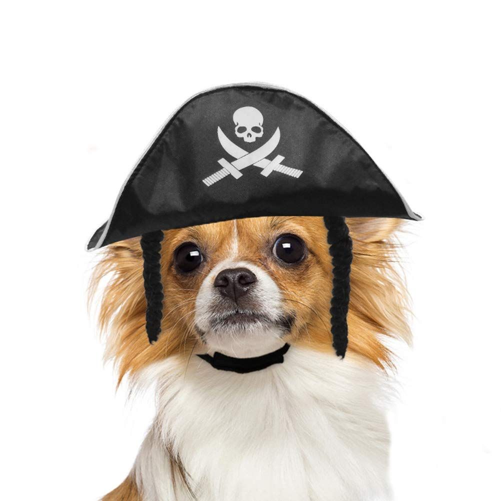 Skull Hat Delicate Pirate Design Hat Pet Halloween Hat Pet Dog Hat Decoration Costume for Halloween Party โ image 2