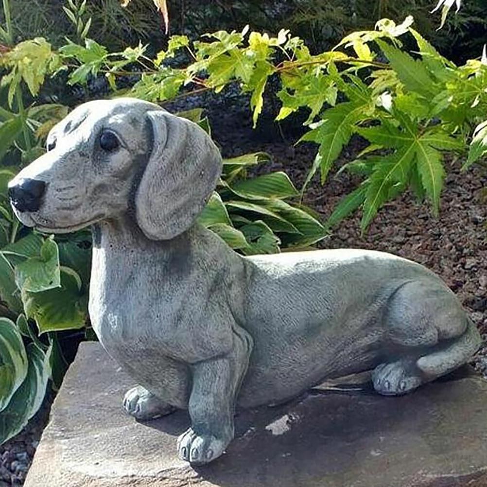 Garden Dog Statue Ornament Realistic Resin Animal Sculpture for Outdoor Decoration Dog Lover Gift โ image 6