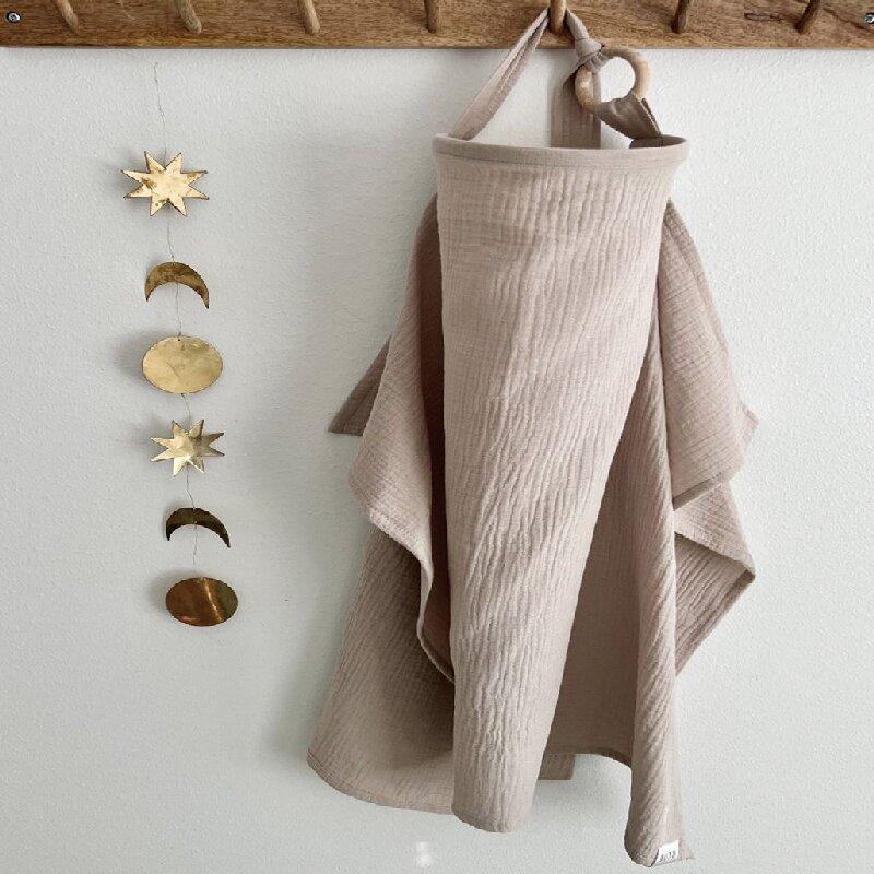 Ginger yellow Soft Muslin Cotton Nursing Cover - Breathable Breastfeeding Apron for Privacy โ image 4