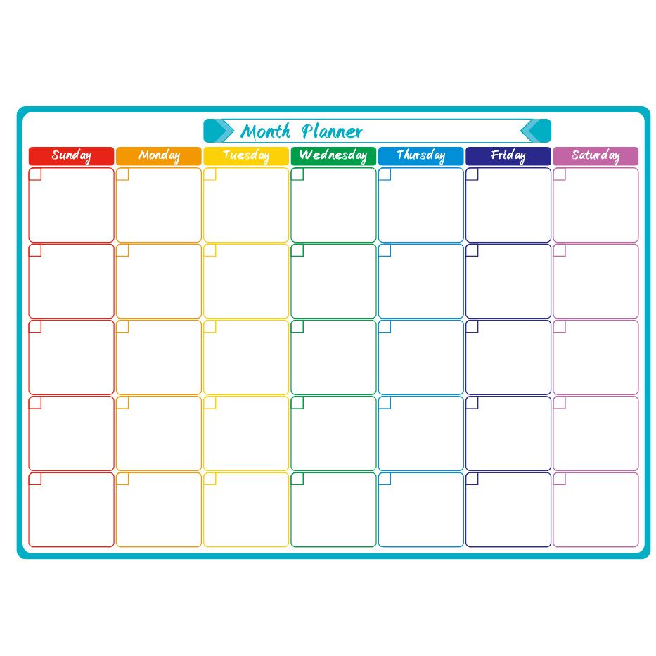 Magnetic Dry Erase Weekly & Monthly Planner Set, Fridge Whiteboard Calendar with 7 Markers & Eraser, Reusable Shopping List Board for Home, Office, Kitchen — image 2