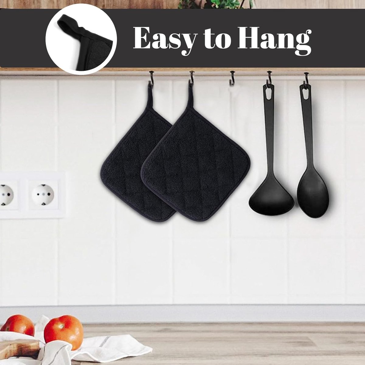 Set of 2 heat insulation mats - thickened - heat insulation mat - anti-scalding - microwave gloves - silver cloth - pot holder — image 2