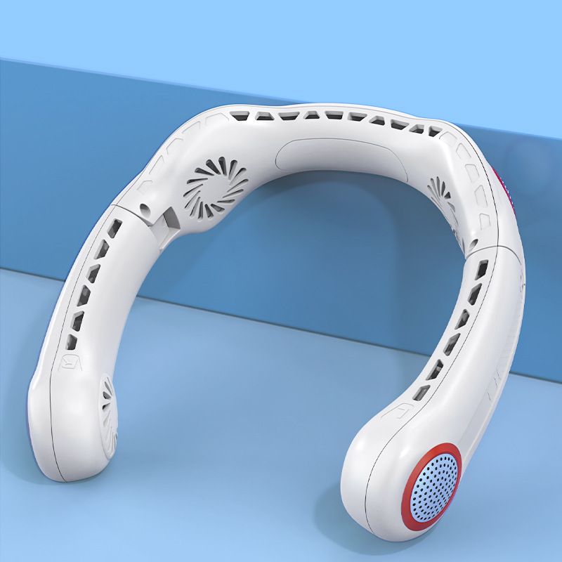 Neck Fan 5000mAh, Foldable Hands Free Bladeless Fan, 3 Speeds USB Rechargeable Personal Fan, Low Noise, 360°Cooling Airflow — image 5