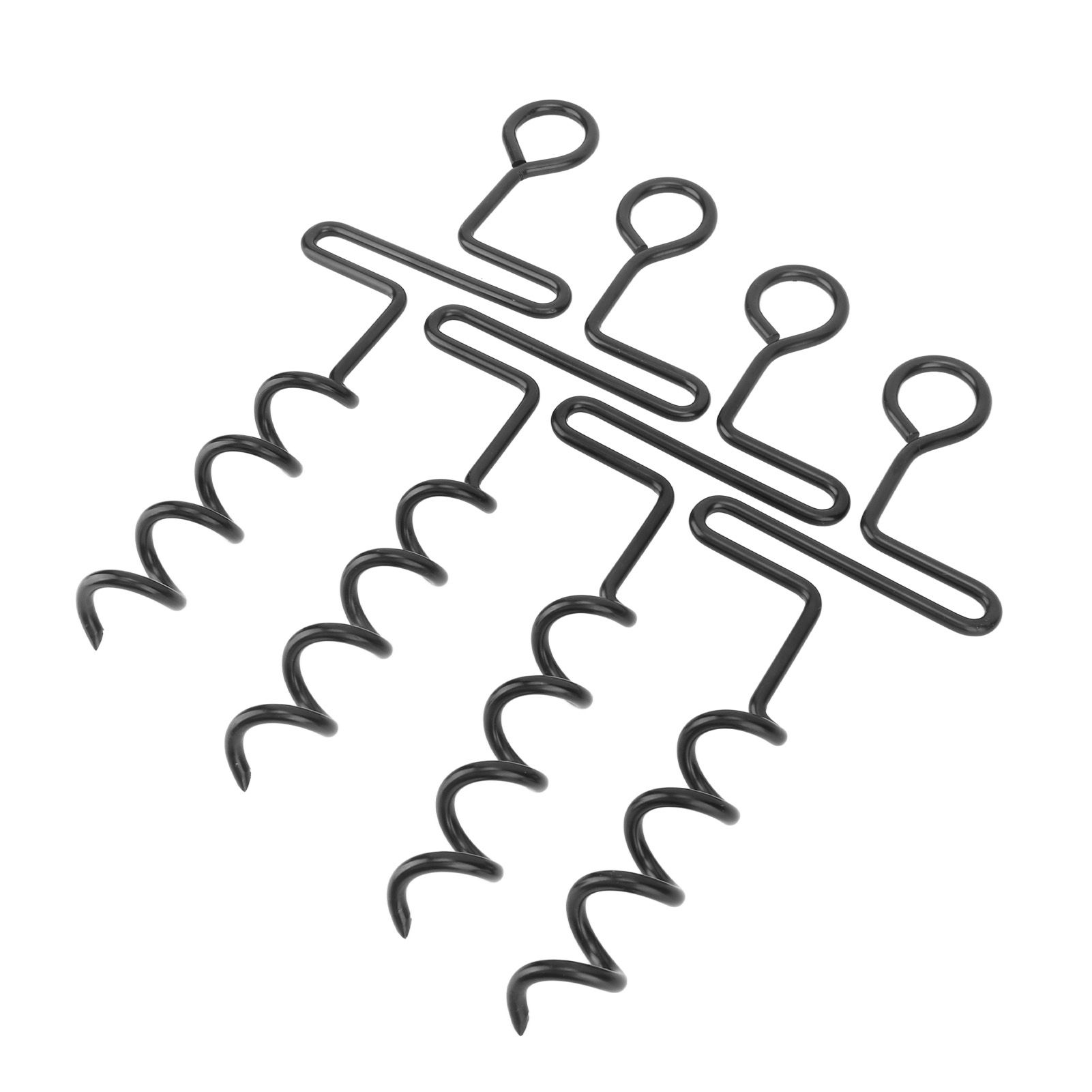 4PCS Spiral Tent Tacks Iron Stable Spiral Type Heavy Duty Spiral Tent Stake for Tent Trampolines Garden Fence โ image 5