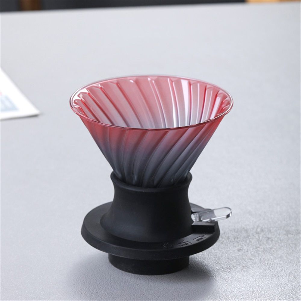 Immersion Pour Over Dripper, Glass Coffee Maker for French Press & Drip Styles, Beginner-Friendly All-in-One Brewing System(Black Rose) — image 2