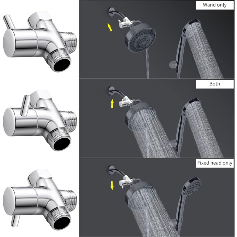 3-Way Valve G1/2", Solid Brass 3-Way Valve, Hand Shower Set, Universal Accessories โ image 4