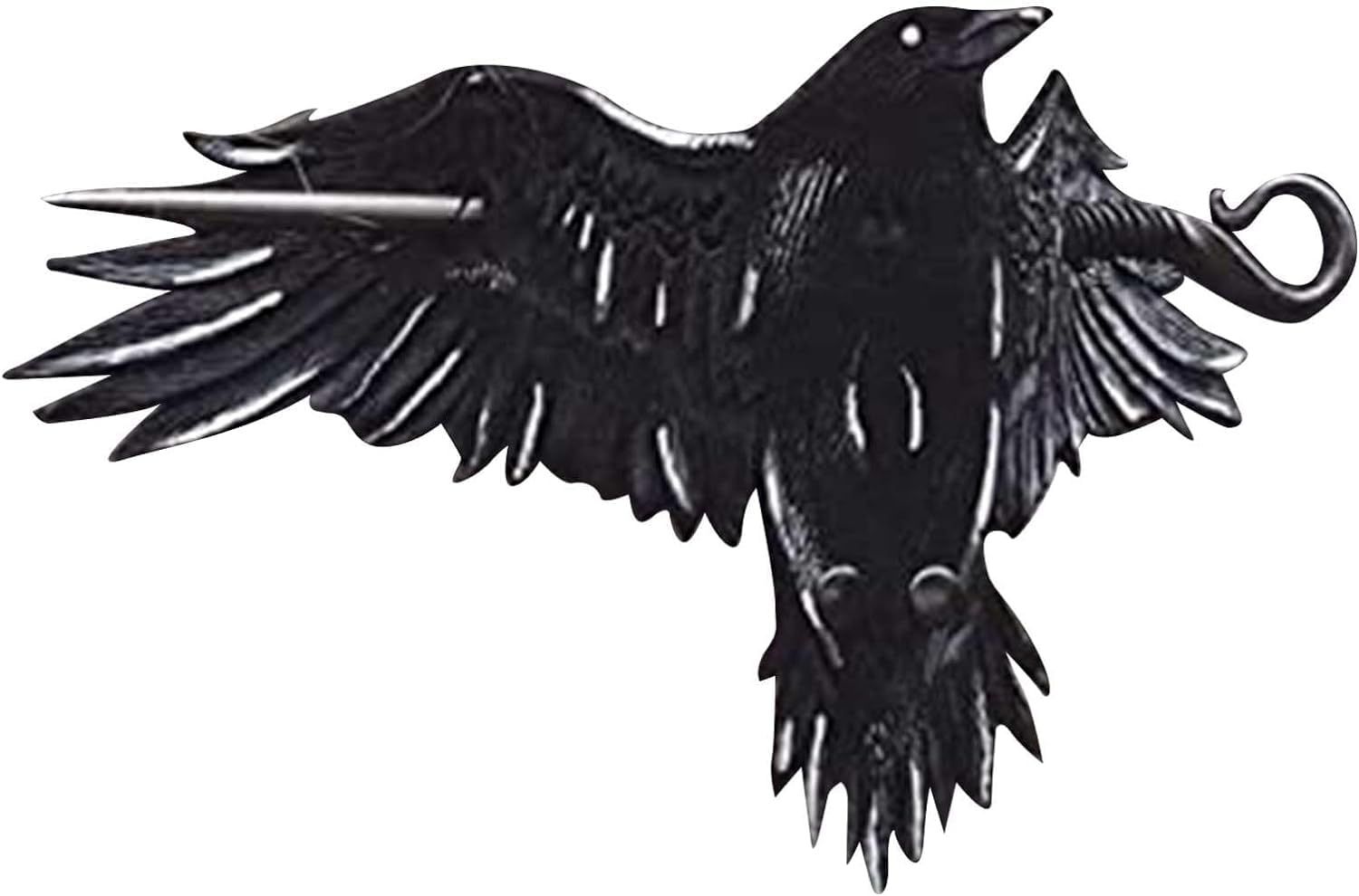 Creative Raven Hair Clip, Metal Crow Hair Clips, Chic Mysterious Raven Hairpin Gothic Hair Accessory for Women Girl โ image 4
