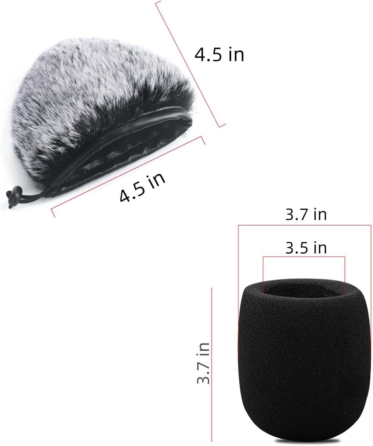 2 PCS Pop Filter Compatible with Blue Yeti Microphone,For Yeti Mic,For Blue Yeti Pro USB Microphone — image 2