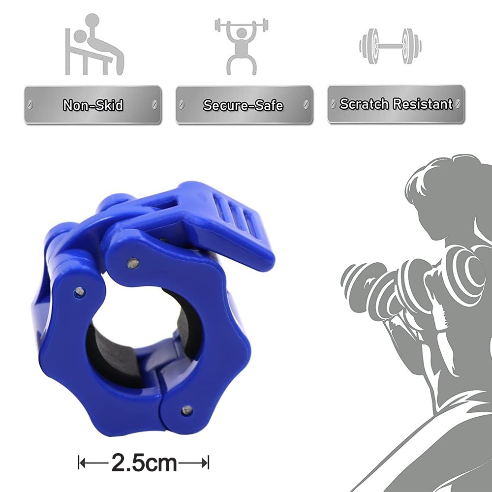 pcs Gym Barbell Clamps Quick Release Barbell Collar Clamps for — image 5