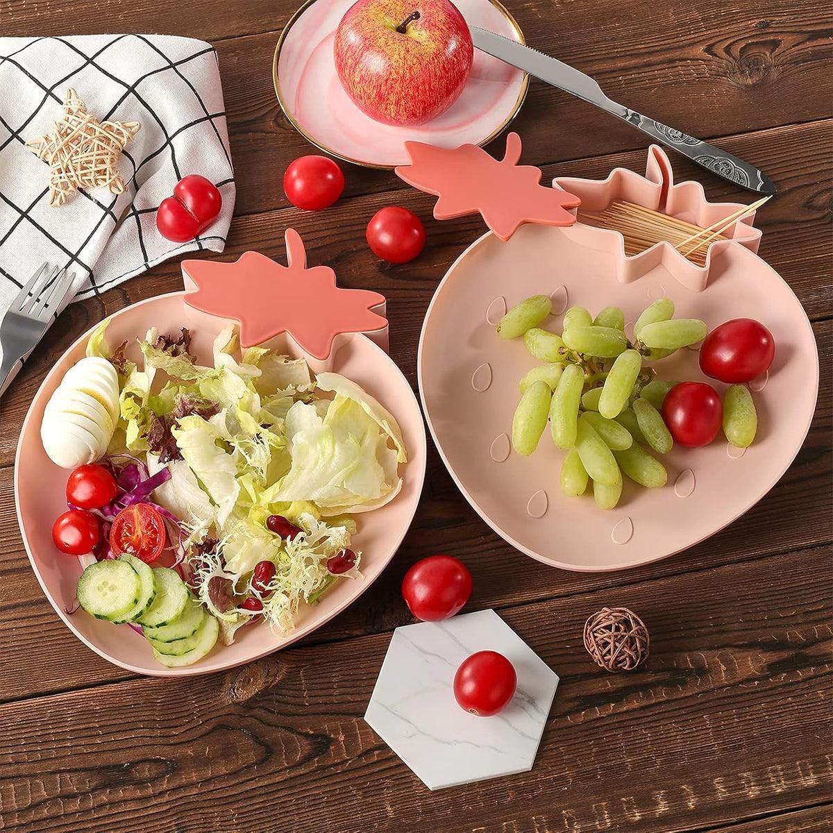 4pcs Fruit Plate Set for Home Living Room Snacks Candy Tray Decorative Use — image 4