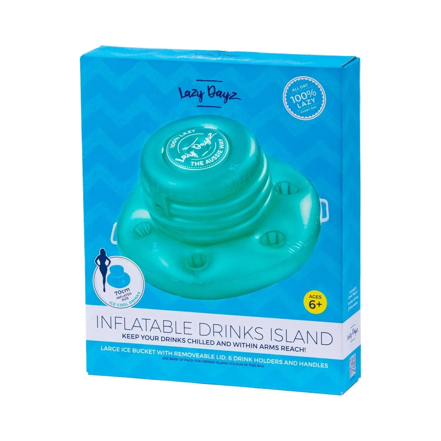 Lazy Dayz Inflatable Drinks Tub - Teal โ image 3