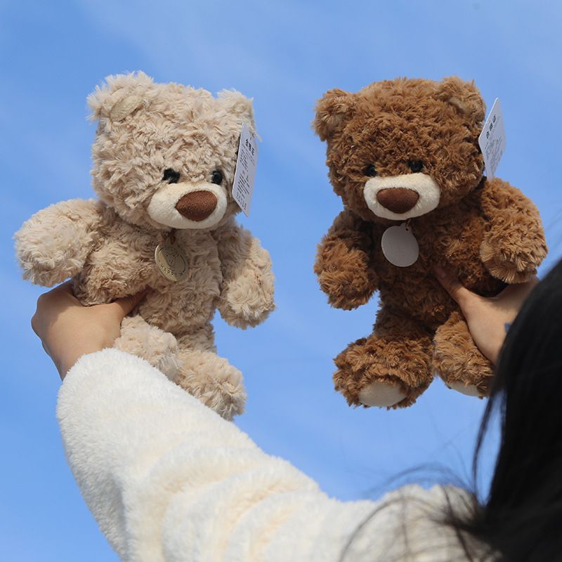 teddy bear, plush doll, soft toy, cuddly bear, boys birthday gift, claw machine prize, flower shop bear, huggable toy, beige teddy, brown teddy โ image 5
