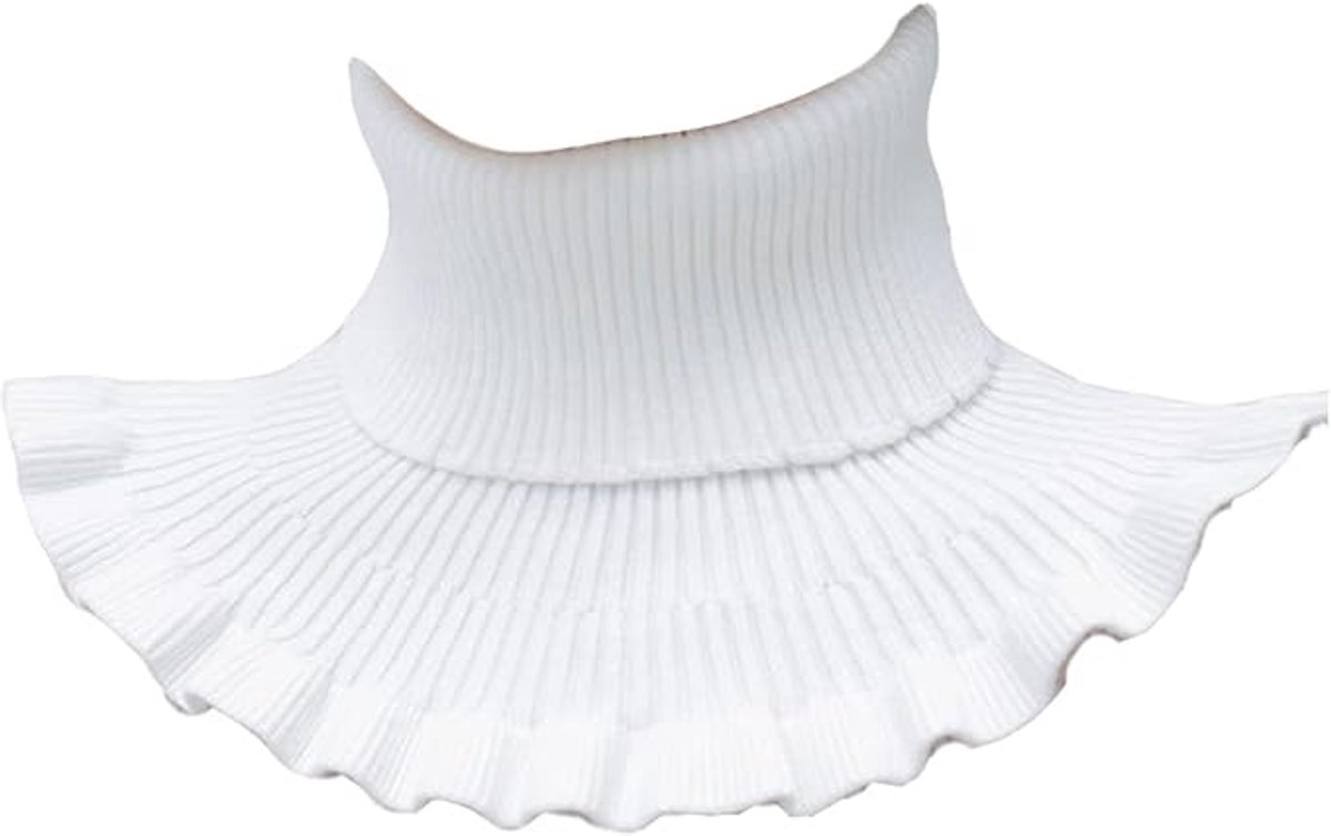 Neck Warmer - Faux Turtleneck - Knitted Warm Neck Warmer - Wearable for Everyday Use - Winter Essential for Women (White) — image 2