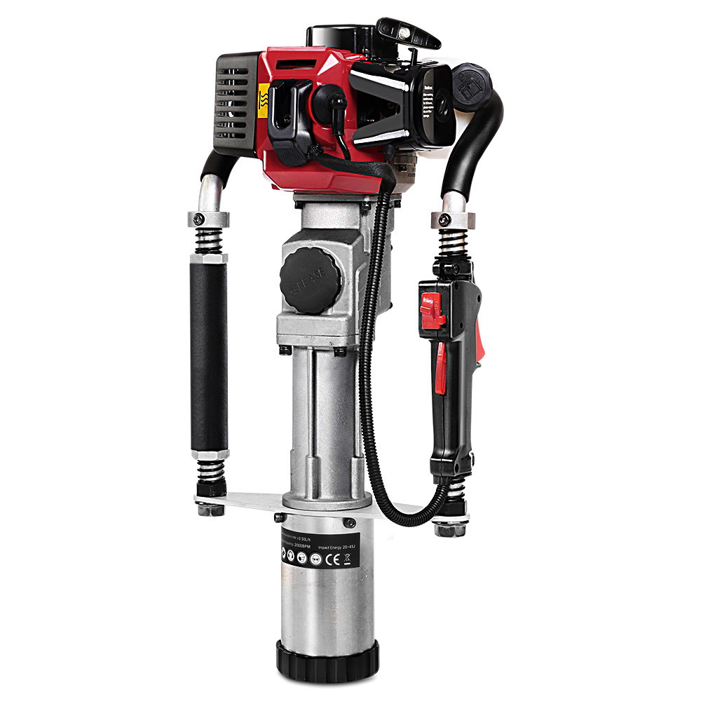 Giantz Petrol Post Driver 2-Stroke 32.7CC Rammer Pile Star Picket Fence Hole Red โ image 3